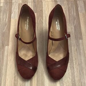 Naturalizer Layton Women's Burgandy Mary Jane Shoes